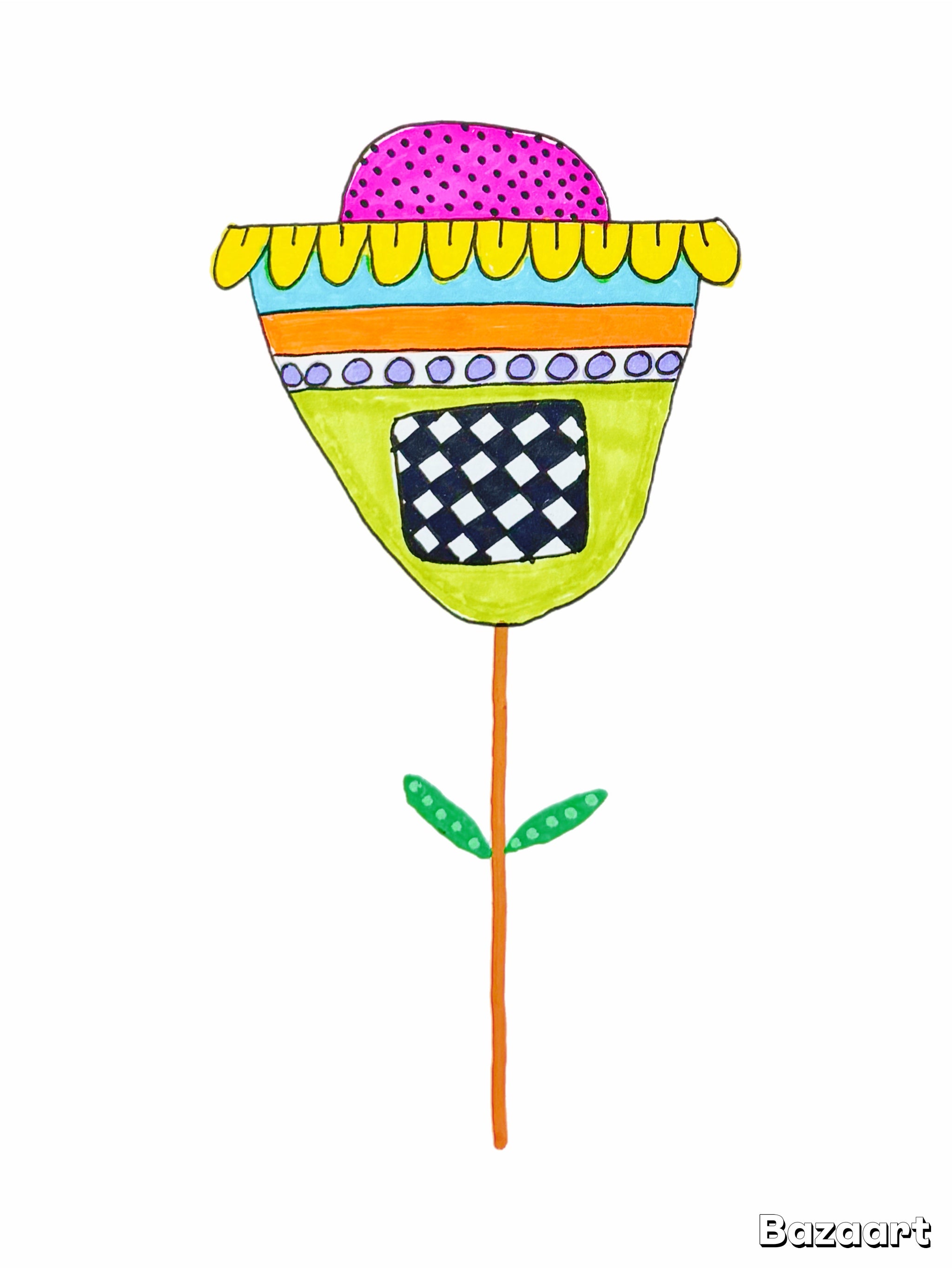 Checkered Chartreuse